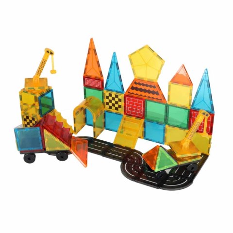 Klocki magnetyczne konstrukcyjne 3D budowa 90 elementów