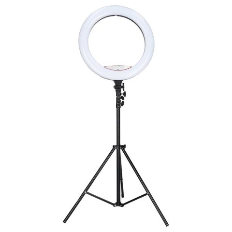 Lampa pierścieniowa LED RGB ring do selfie filmów ze statywem i pilotem 45cm