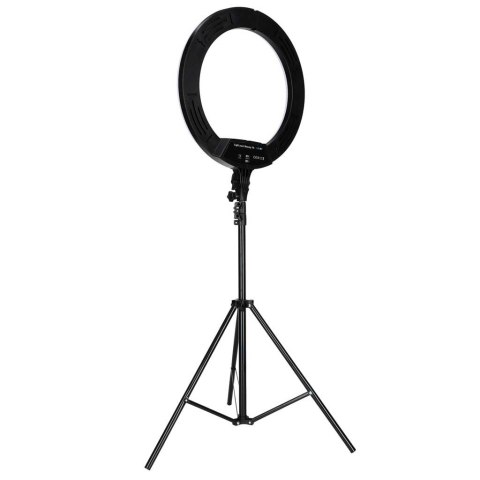 Lampa pierścieniowa LED RGB ring do selfie filmów ze statywem i pilotem 45cm