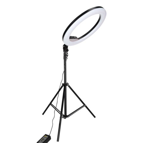 Lampa pierścieniowa LED RGB ring do selfie filmów ze statywem i pilotem 45cm