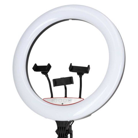 Lampa pierścieniowa LED RGB ring do selfie filmów ze statywem i pilotem 45cm