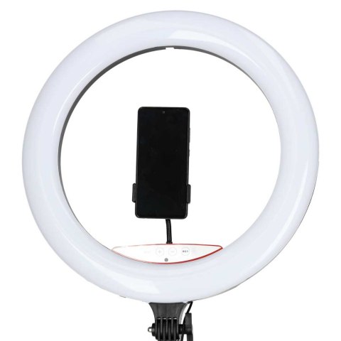 Lampa pierścieniowa LED RGB ring do selfie filmów ze statywem i pilotem 45cm