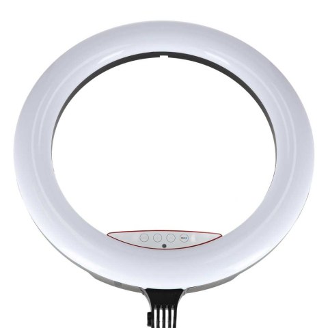 Lampa pierścieniowa LED RGB ring do selfie filmów ze statywem i pilotem 45cm
