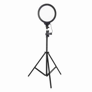 Lampa pierścieniowa studyjna LED ring okrągła do filmów 3 barwy światła panel