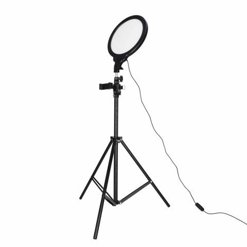 Lampa pierścieniowa studyjna LED ring okrągła do filmów 3 barwy światła panel
