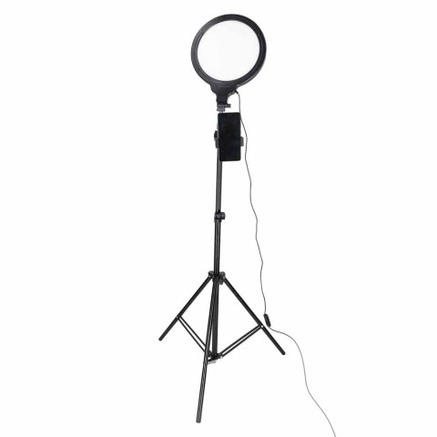 Lampa pierścieniowa studyjna LED ring okrągła do filmów 3 barwy światła panel
