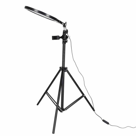 Lampa pierścieniowa studyjna LED ring okrągła do filmów 3 barwy światła panel