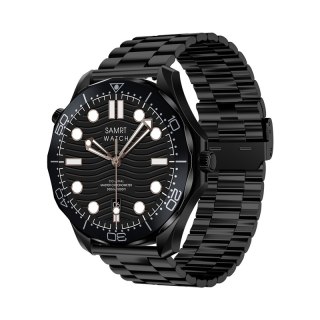 Smartwatch VELTORI VT150-1 Czarny Pasek Silikonowy + Czarna Bransoleta