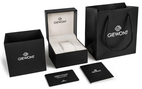 Zegarek Męski Giewont Chronograph Sapphire Srebrno Czarny GW8720-B2
