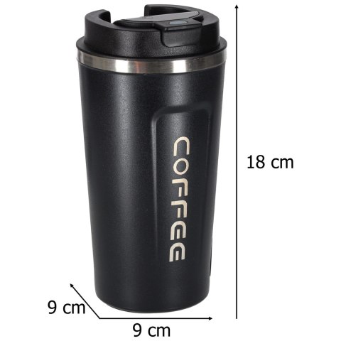 Smart kubek podróżny z wyświetlaczem LED czarny 500ml
