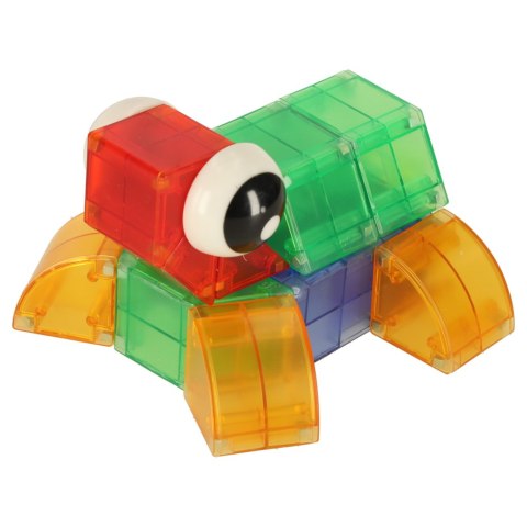 Klocki magnetyczne konstrukcyjne świecące elementy figury 3D 32el.