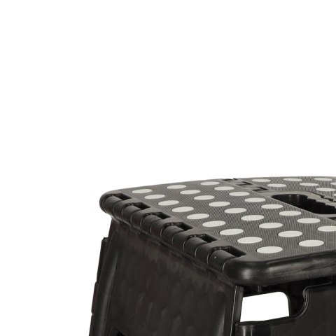 Stołek taboret składany antypoślizgowy 39,5 cm czarny