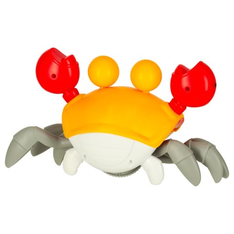 Krab uciekający pełzający czujnik interaktywna akumulator USB czerwony
